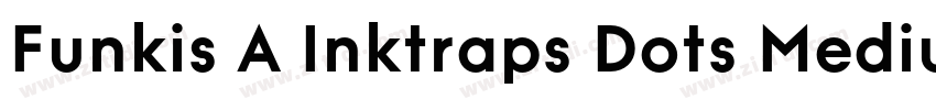 Funkis A Inktraps Dots Medium字体转换
